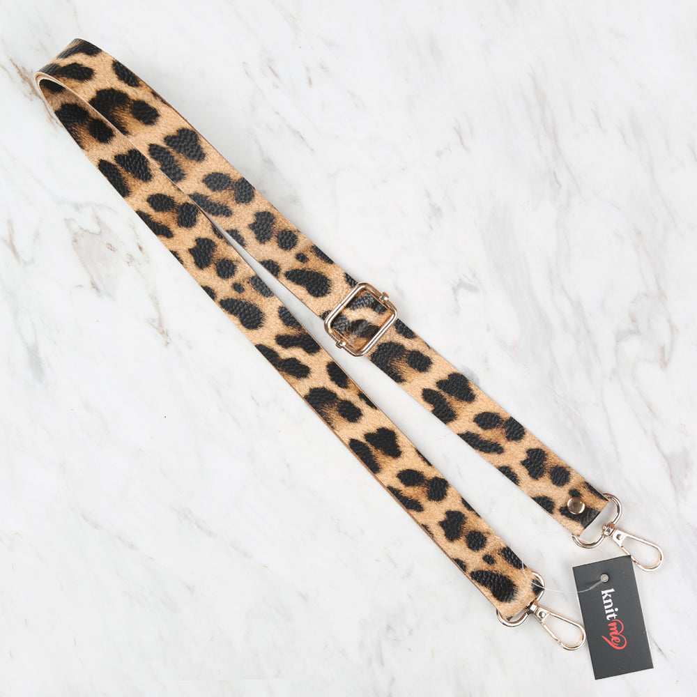 Knitme Sürgü Tokalı Çanta Askısı 130x2,5 cm Leopar BA-0003